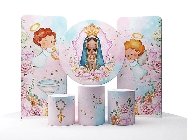 Round Little Mermaid Under the Sea 1st 2nd 3rd 4th Girl birthday 5ft