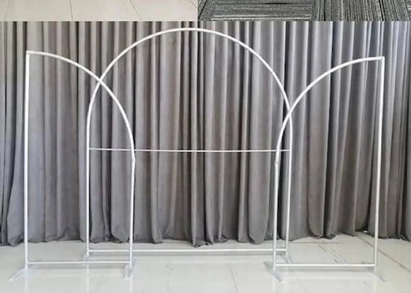 ARCH STAND + BACKDROP FABRIC. CUSTOM COLOR