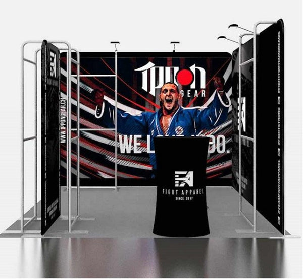 Custom Rectangular , Straight stand frame +fabric backdrop, Trade show,Retractable banner,Tension Fabric Display System