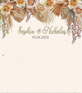 Boho Wedding Backdrop, Rustic Wedding Decor, Boho backdrop, banner, Pampas Grass , Bohemian backdrop 5ft