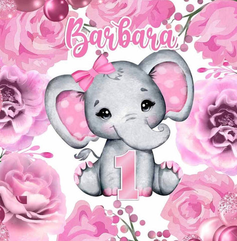 elephant girl baby shower 5ft