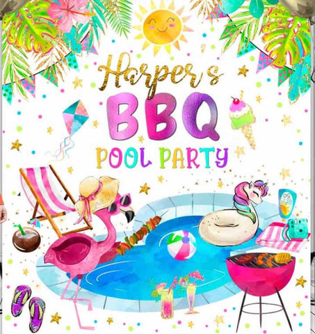 Pool party, BBQ summer 5ft
