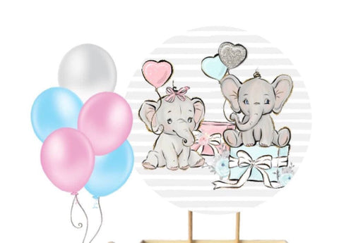 Elephants baby shower gender reveal 5ft